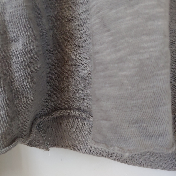 Barbara I Gongini Long Sleeve Cotton Jersey T-Shirt Grey Size X-Small - Picture 11 of 16